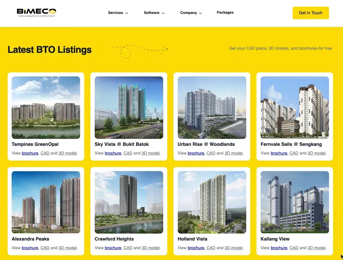 Latest BTO brochures and floor plans